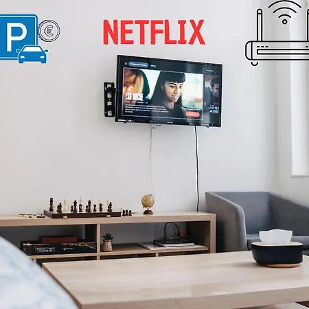 Relax Hypercentre Wifi Netflix Parking Апартаменти Руан